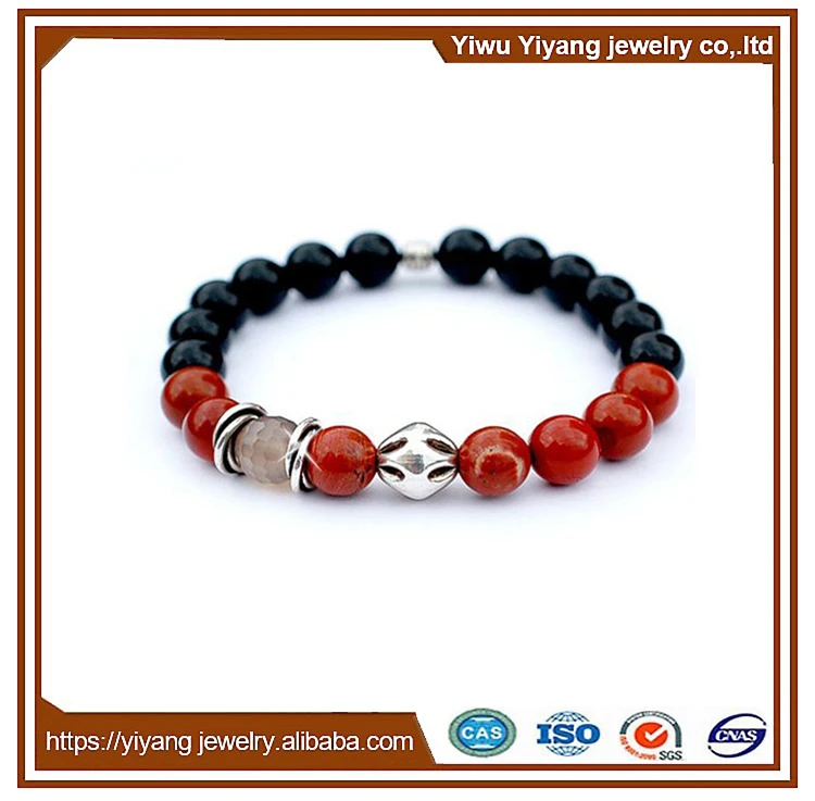 8mm Men Jewelry Wholesale Bangle Natural Jade Stone Beaded Bracelet