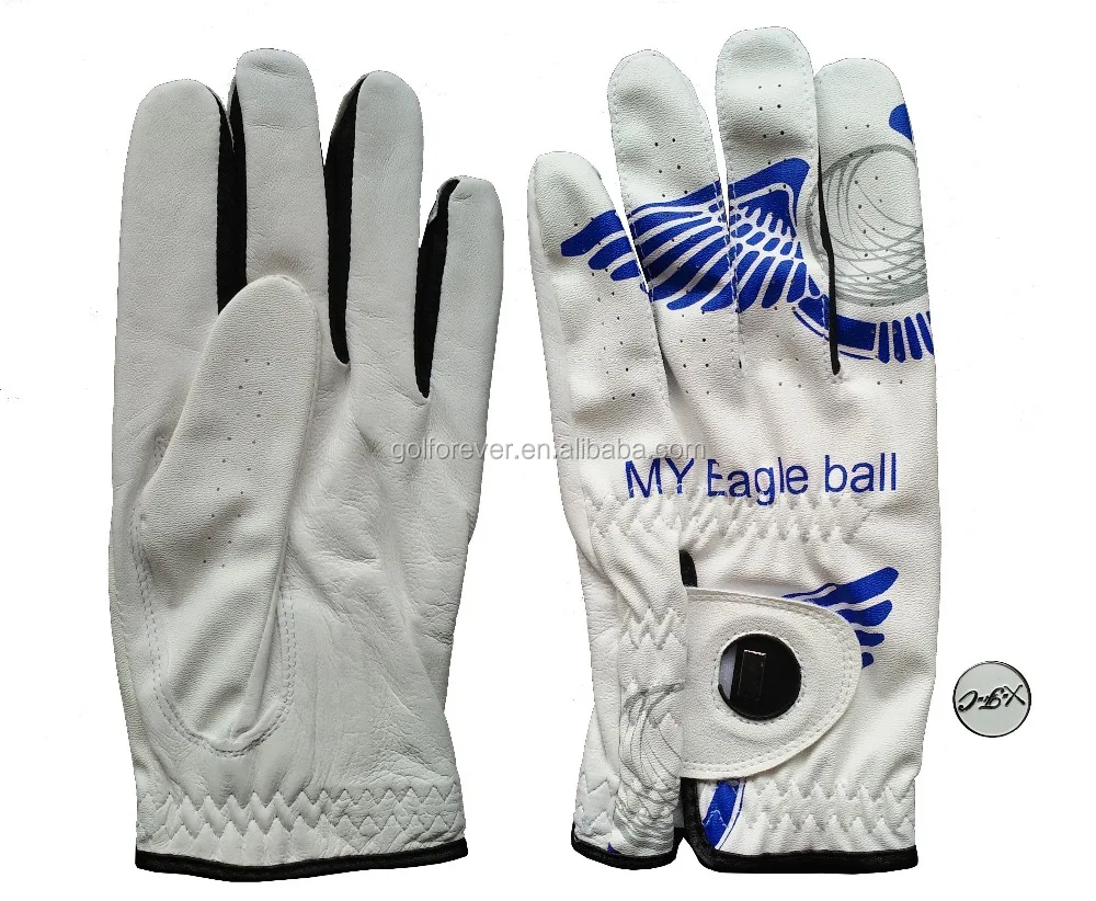 Magnetic golf ball marker glove