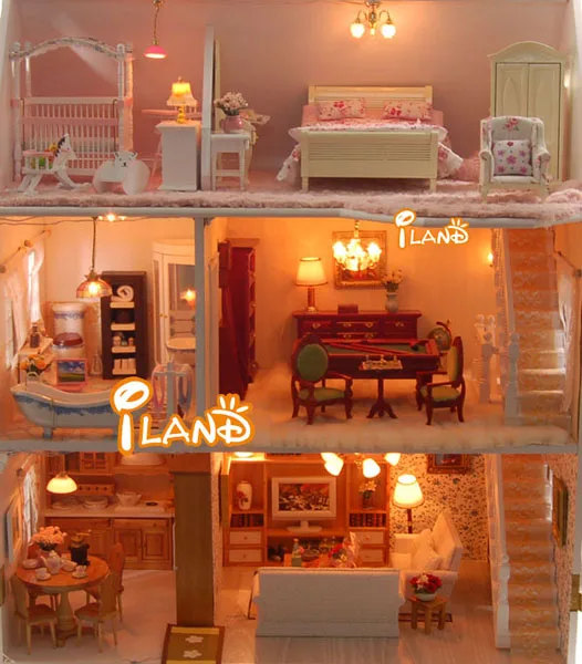 iland miniatures Doll house dollhouse Miniature Villa WH013B