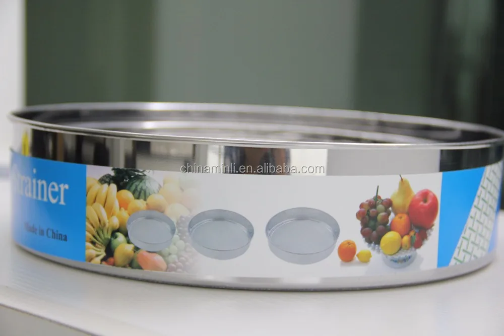 
6 Pcs Flour Sieve Kitchen Sifter Fine Mesh Strainer Stainless Steel Round Strainer Set for Baking Straining Powdering 