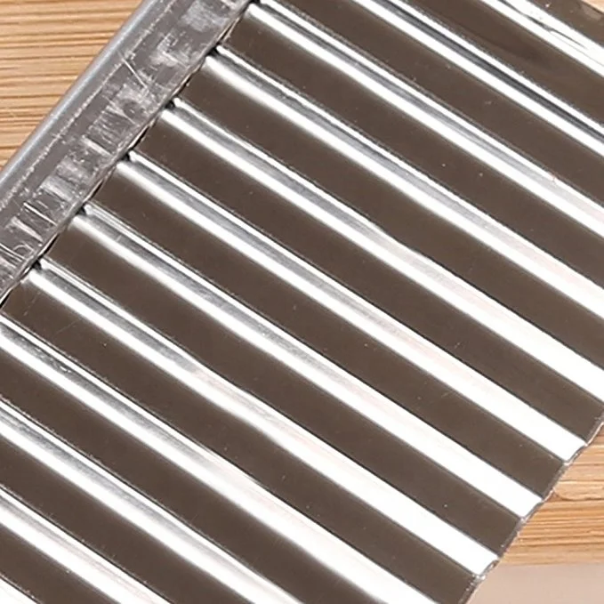 Potato French Fry Cutter Stainless Steel Kitchen Accessories Serrated Blade Easy Slicing Banana Fruits Potato Wave Knife Chopper