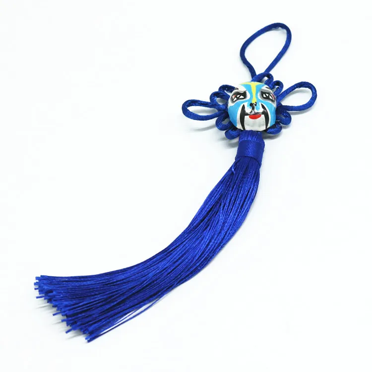 Fashion Wholesale Colorful Polyester Chinese Festive Vertical Tassel Knot Waist Decoration Living Room Bonsai for Four Seasons