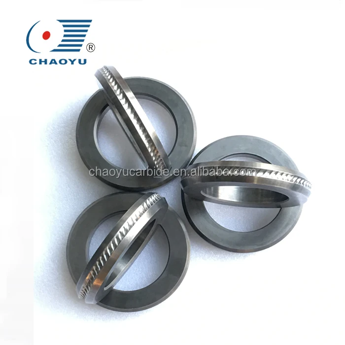 YG15 Grade 125*85*20mm tungsten carbide roller for wire drawing and ribbing rolling mill