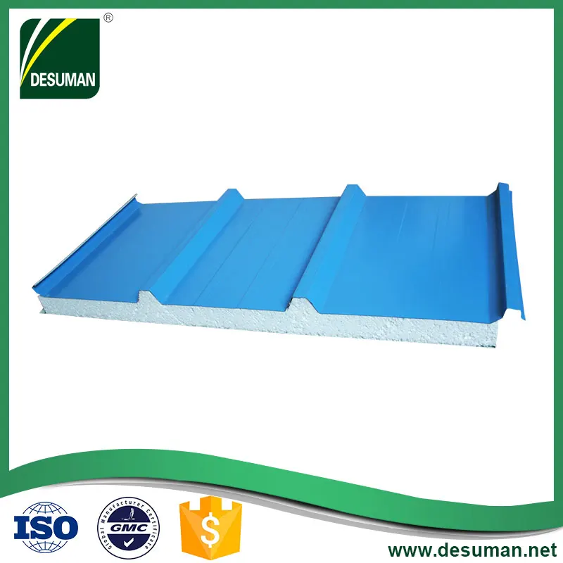 Best price m2 roof polystyrene eps sandwich panels garage wall panel for sale in egypt