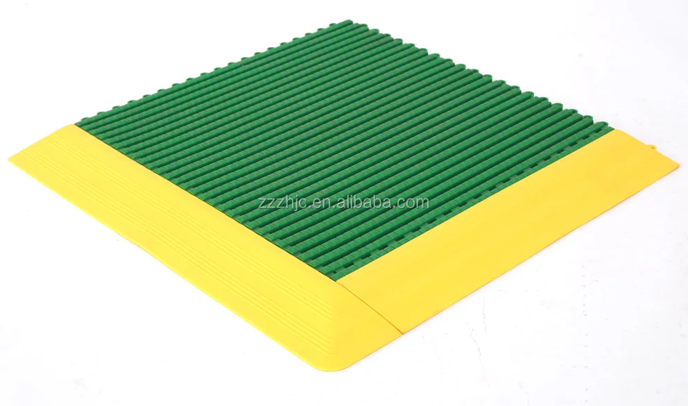 heavy duty interlocking pvc garage floor tiles/removable plastic industrial interlocking floor mats for car wash