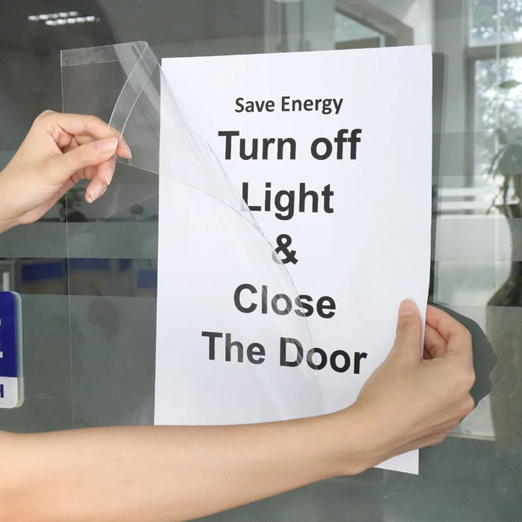 
Peel & Stick A4 Wall Mount Paper Acrylic Brochure Sign Holder 