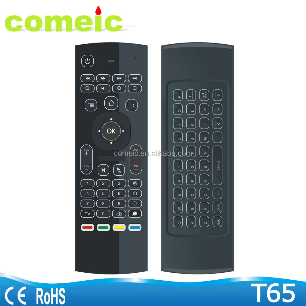 MX3 Air mouse remote control with Backlit keyboard with IR learning function for Android TV box and Smart TV and Windows