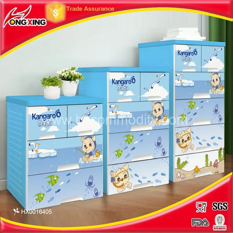 Jumbo Размер с рисунком героев из мультфильма 5 ярусов; Одежда для малышей и детей игрушки Органайзер прочный АБС-пластик пластиковые ящики