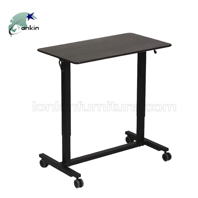 MDF Aluminum Rolling Variable Adjustable Height Desk