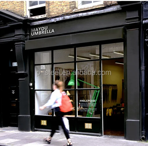 Hot Customized window door Partition Wall Steel design shop windows and doors manufacturers