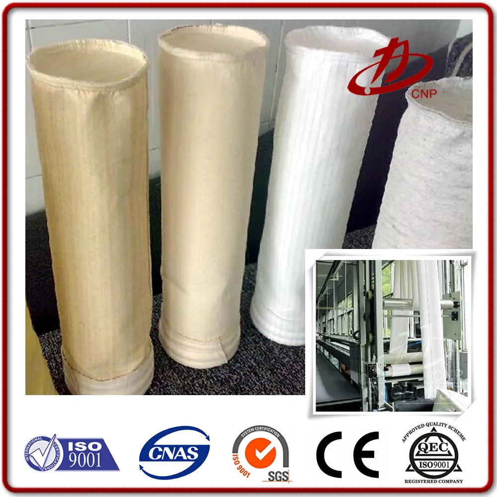 PTFE membrane coated PPS high temperature dust filter bag used for air purification gas cleaning