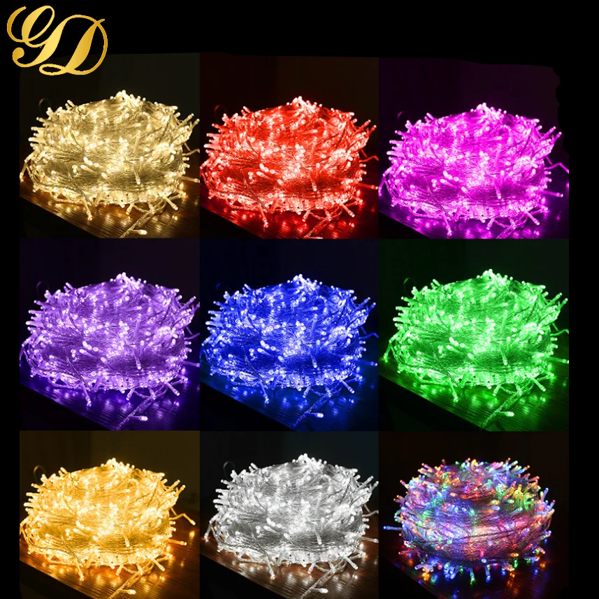 
220V Warm White/White Remote Control LED String Lights 