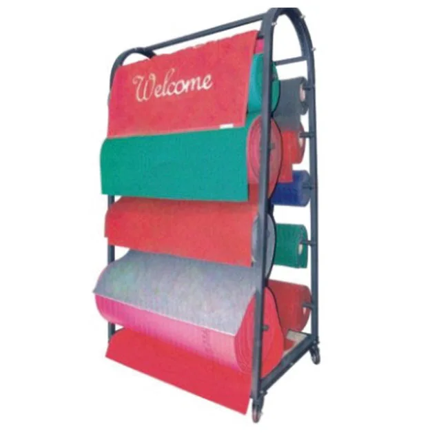 Регулируемая раздвижная металлическая полка коврики для распашных дверей подвесной гобелен занавесок коврик выставочного зала стойка дисплея