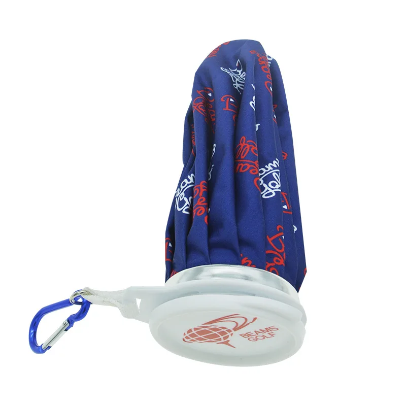 PVC coated cotton fabric reusable ice cooler bag medical golf ice pack with hook