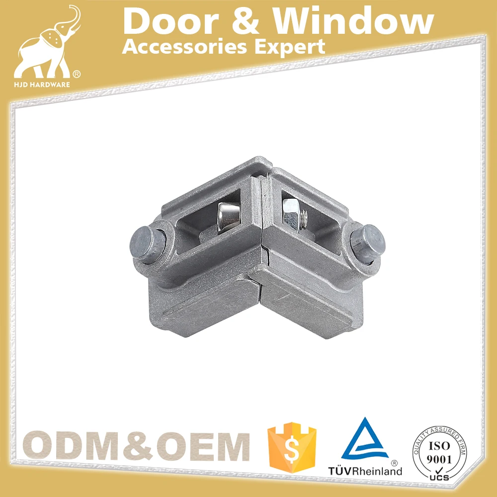Hot sale aluminum hardware sliidng glass window and door accessories alloy corner joint profile connector