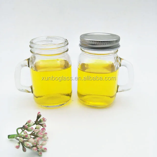 4 oz 120ml spice glass jar with handle cheap glass jars