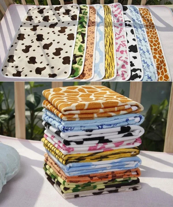 
Soft comfortable Minky diaper changing pad washable waterproof baby changing pads mats 