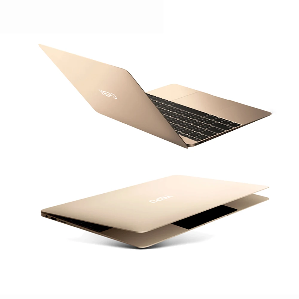 
YEPO 737A 13.3 Inch Notebook Computer FHD 1920*1080 IPS Apollo Lake J3455 CPU 6GB RAM 256GB SSD Gold Metal Laptop 