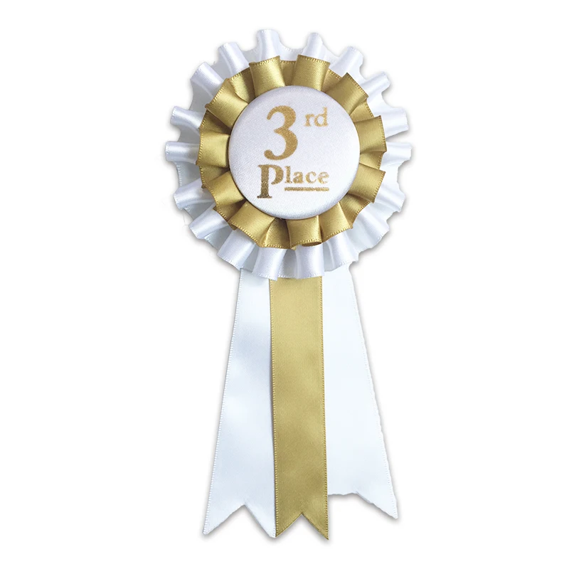 Ceremonies Events Award Ribbons Rosette Place 1st 2nd 3rd Premium Set Multipurpose