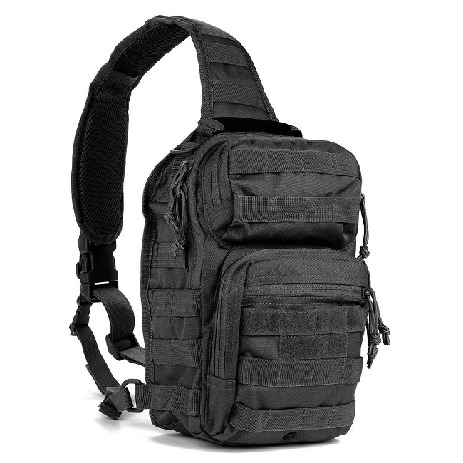 Tactical Sling Bag Military Molle Assault Outdoor Bags Sling Pack Chest Bag with Heavy Duty Strap