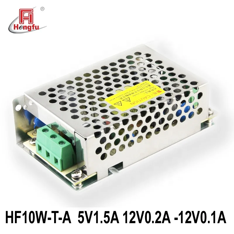 HF10W-T-A   Hengfu  5V1.5A 12V0.2A -12V0.1A  SMPS triple output AC DC switching power supply