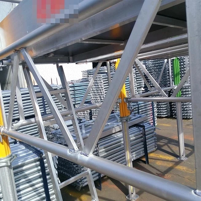 
Aluminum truss brace for shoring prop 