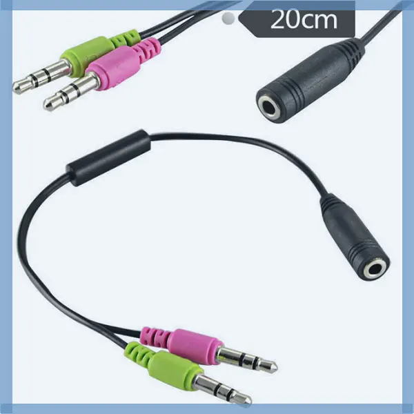 3.5 мм мужчин и девушек наушников audio y splitter