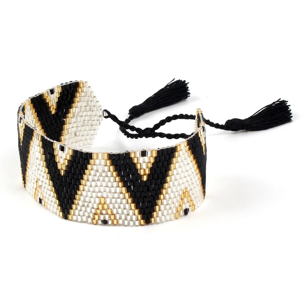 Moyamiya friendship men small beads bracelet custom wide woven bracelets fashion accessories