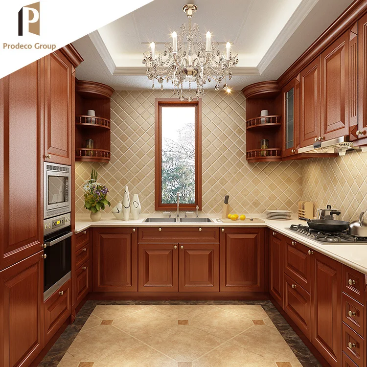 Wood Antique Furniture Kitchen Cabinet Custom Moq 1 Set Cabinet Kitchen Units Designs