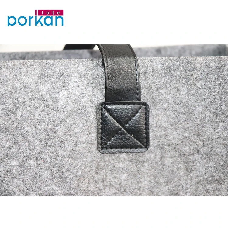 Hot Products Wholesale Eco-Friendly Felt Shopping Tote Bag with Custom Logo