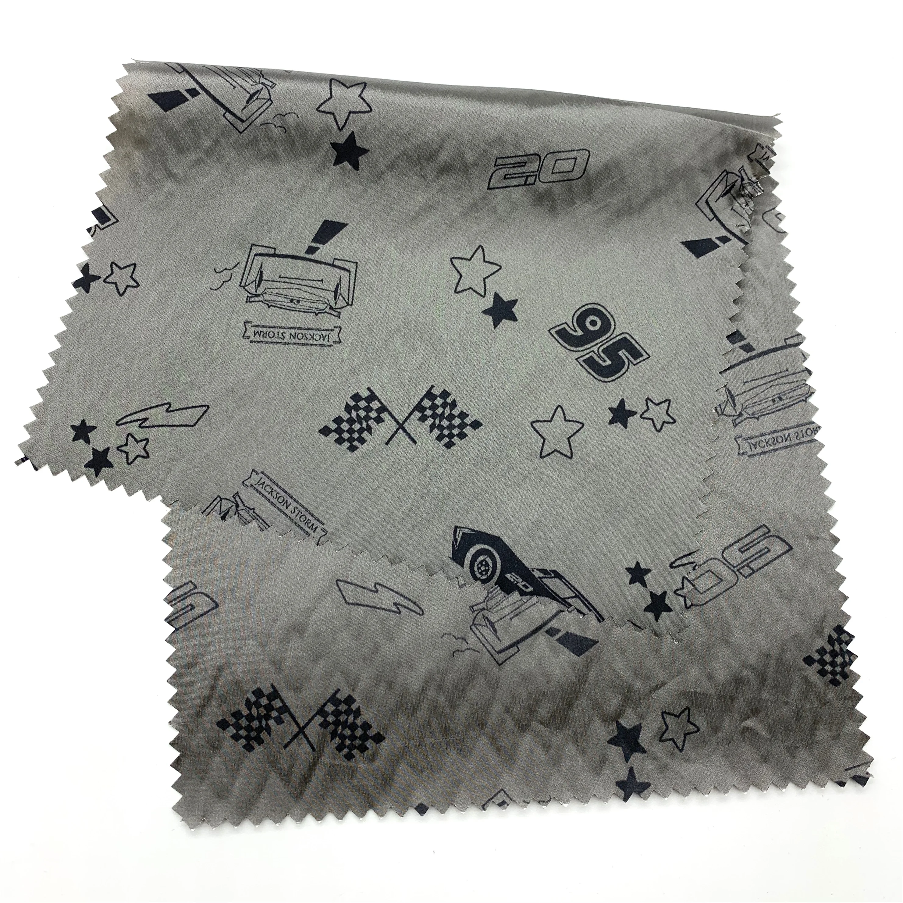 Digital Printing Customized Design pattern nylon fabric  trilobal yarn woven waterproof fabric for garment/Lining