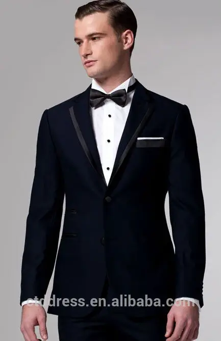 
 премии темно-синие смокинг, красивый с учетом, уникальные свадебное смокинги для муёчин  