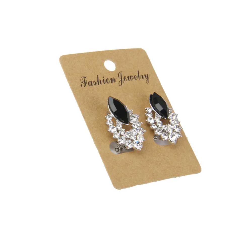
Small kraft paper tag custom printing logo earrings cards display card wholesale 
