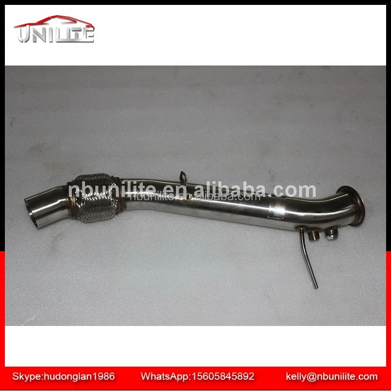 Stainless steel exhaust Down pipe for B MW e60 e61 lci 520d N47 2006-2009 e81 e82 e87 e88 E90 116d 120d
