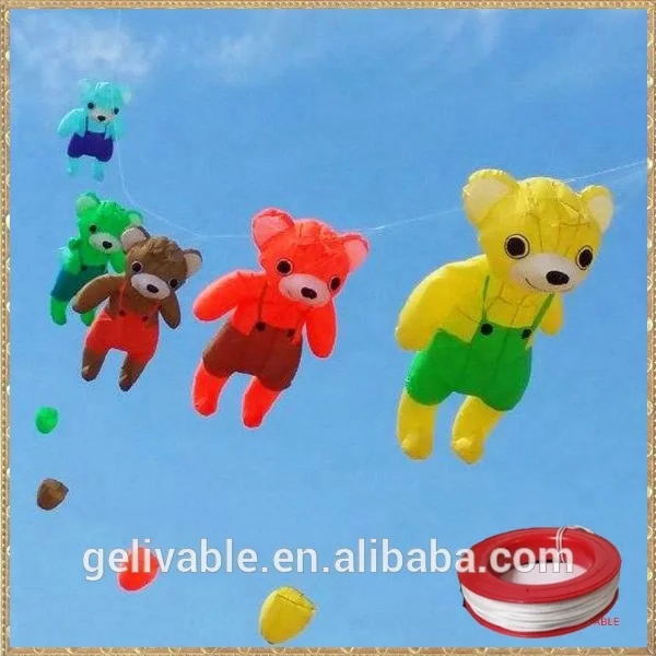 China 5 sqm bear inflatable nylon fabric kite for sale