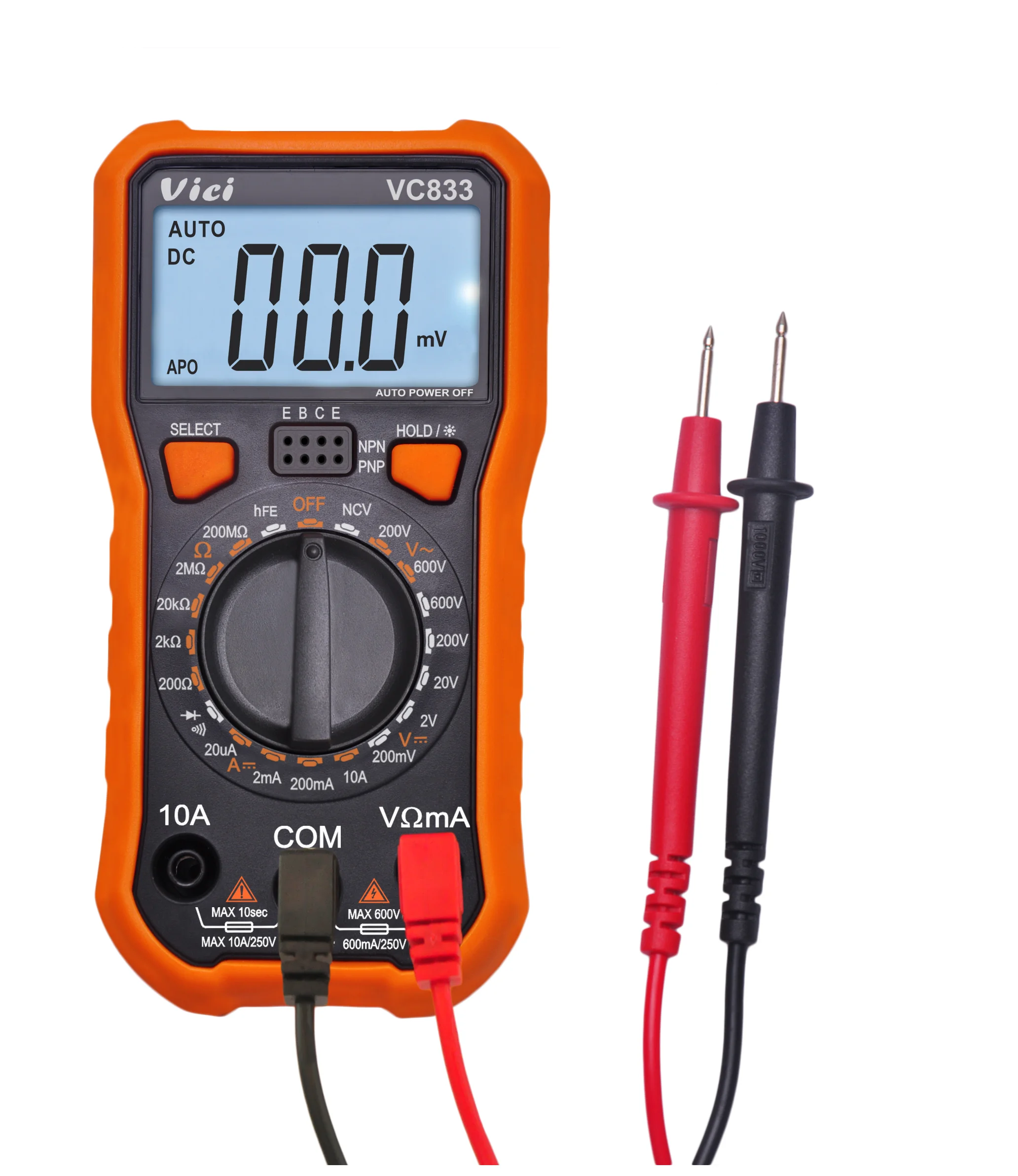 VC833 Wholesale Best Quality Electrician Meters Multimeter Digital True RMS