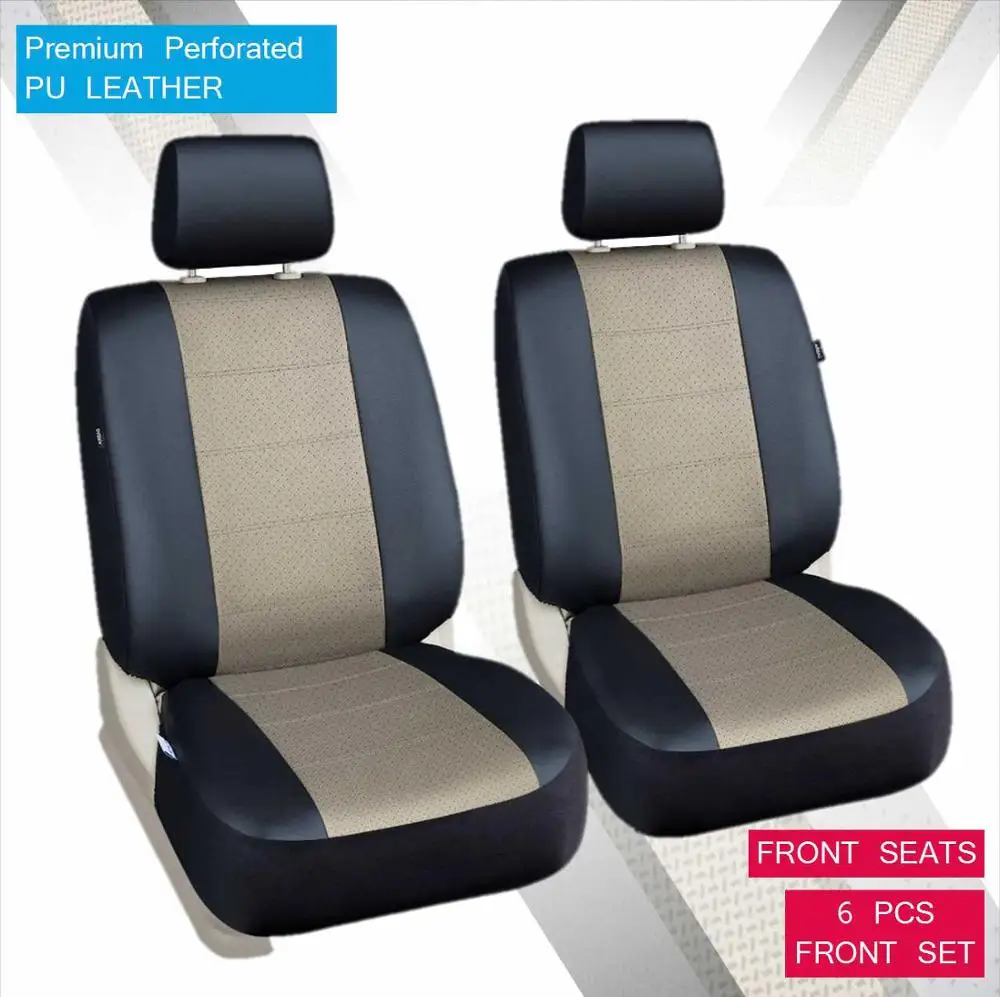 
Premium Luxury Perforated PU Leather Car Seat Cover 
