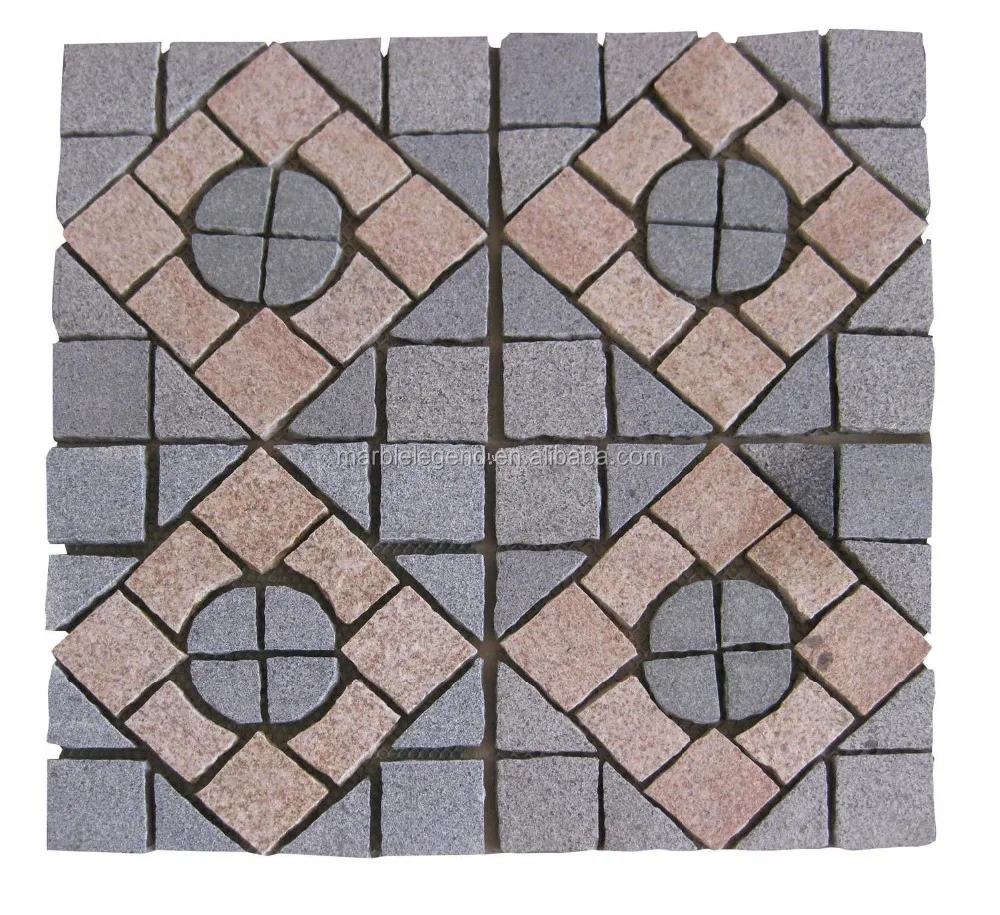 external and internal decoration interlock durable machine cut paving stone patterns