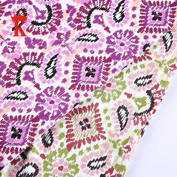 
buy printed mode pattern jersey polyester cotton fabric online 