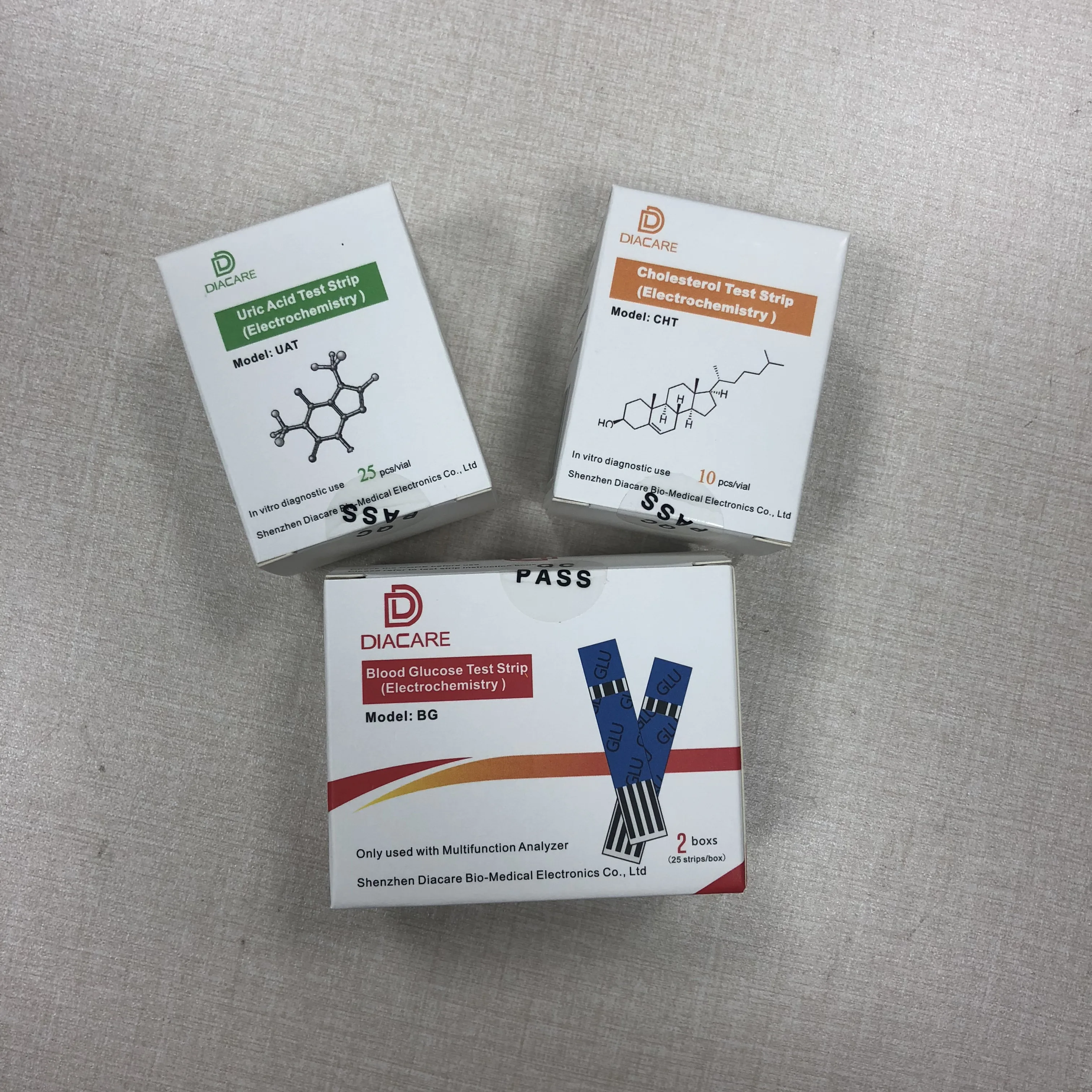 Cholesterol Test Strip for Guc-Check Multi-monitoring System Cholesterol Uric Acid Glucose meter