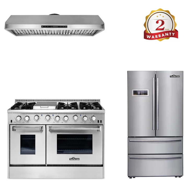 Газовая плита из нержавеющей стали с 6 горелками