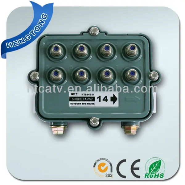 8-way catv outdoor tap and splitters