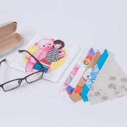 Brand new high quality digital printed microfiber eye glasses cleaning cloth super magic towel