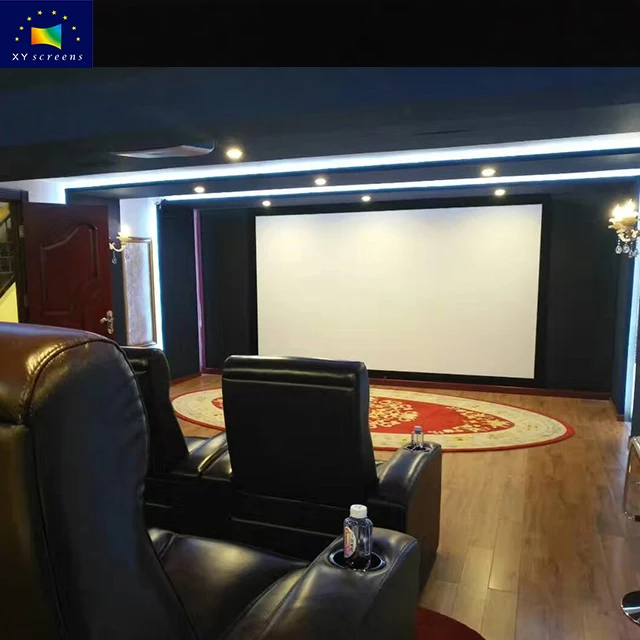 home theater system cinema screen frame projector screen fix frame 3D 4k Narrow Fixed frame projector screen with no MOQ (60814284432)