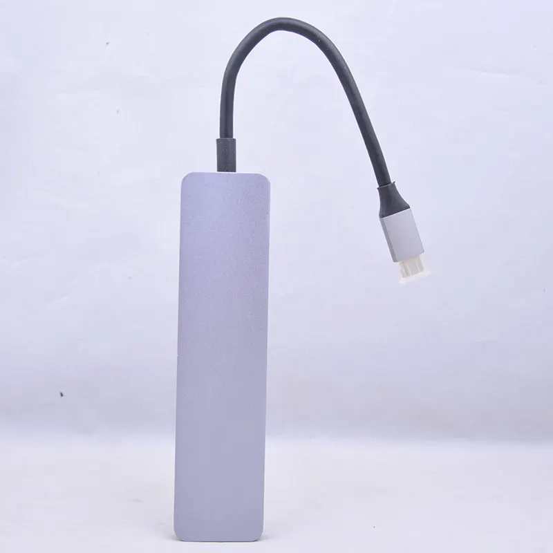  7 в TYPE-C до HD MI USB3.0 RJ45 Ethernet конвертер адаптера SD устройство для считывания с tf-карт Type-C USB концентратор 60 Вт PD переменного