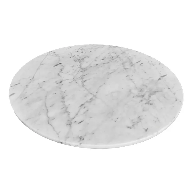 Carrara White Round Marble Dining Table Top