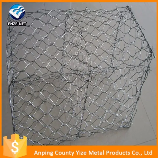 ПВХ гексагональной габионов, galfan gabion box в alibaba онлайн
