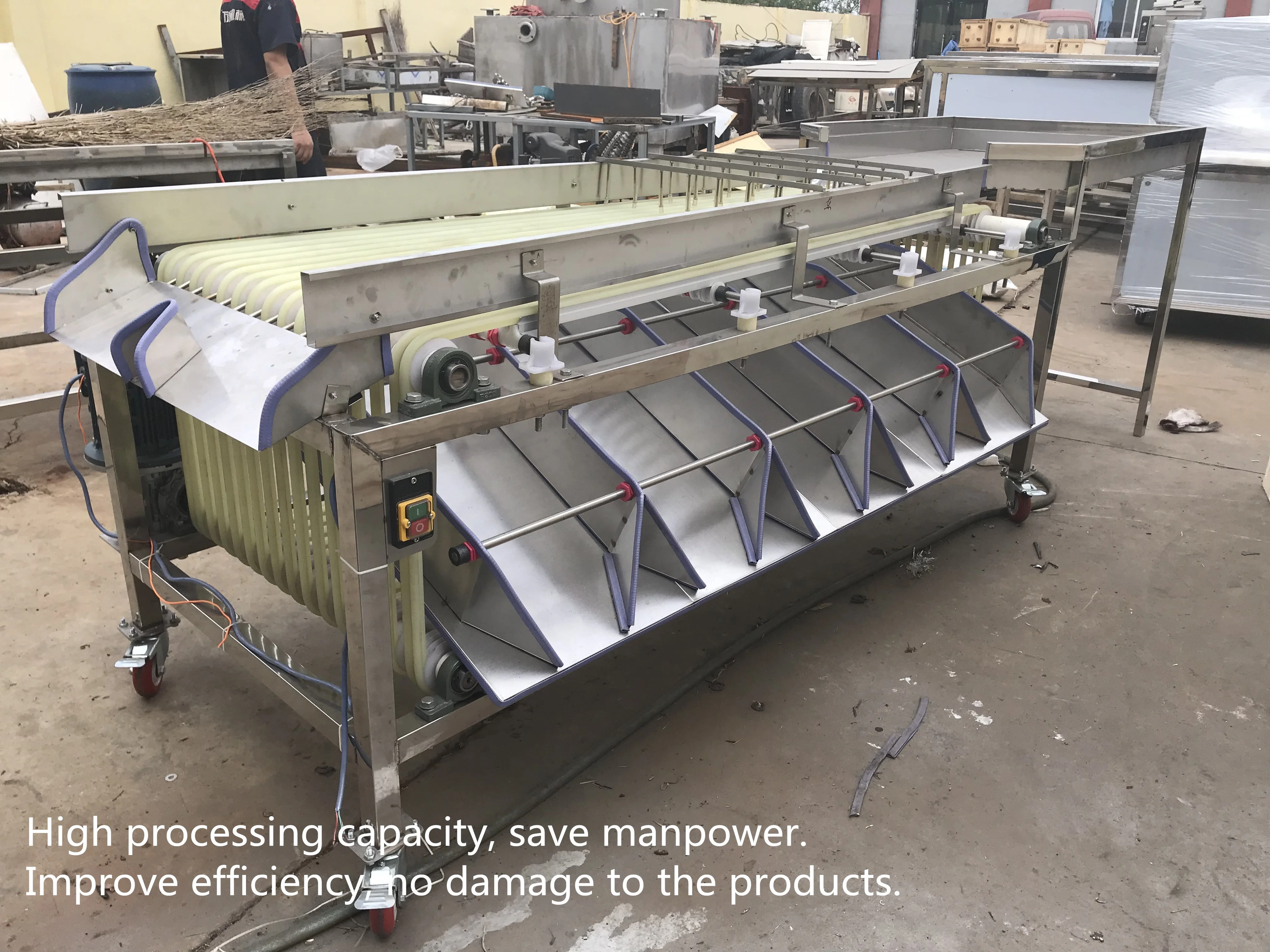 Grading machine used for medjool palm date jujube plums fruit sorting process fruit grading machine electronic