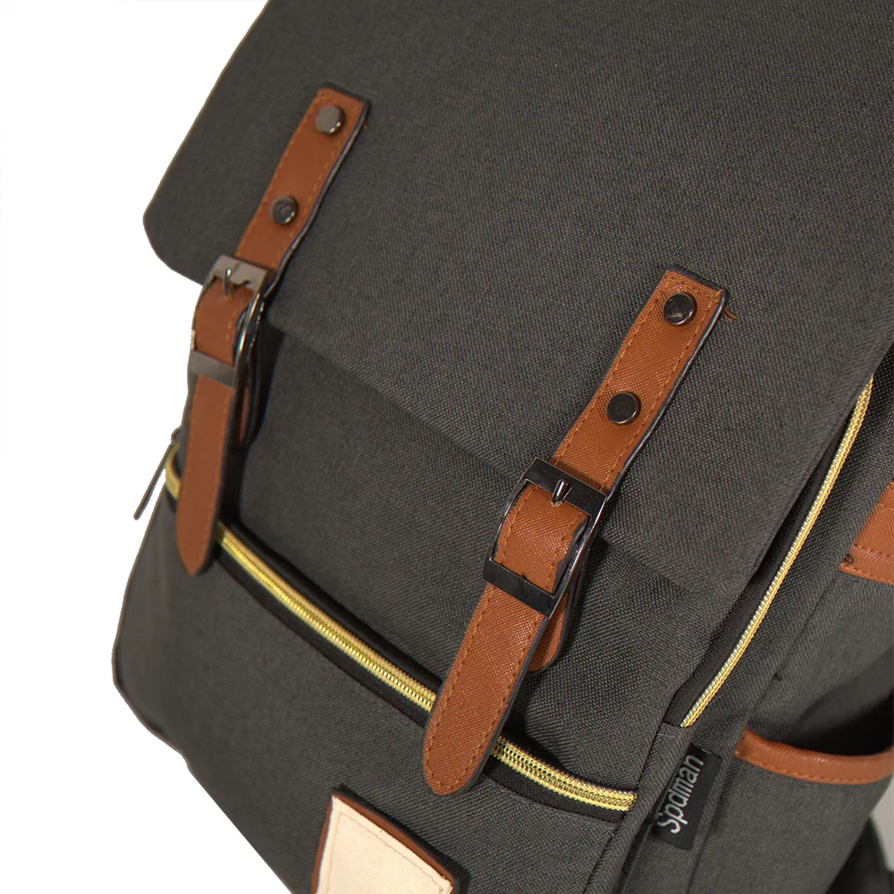 
vintage high quality water proof multi pocket resistant durable canvas school bag 