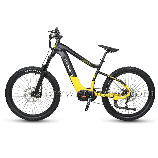 SOBOWO 1000 watts Powerful Mid Drive Motor with Hidden Battery Fat Tyre Electric Bike